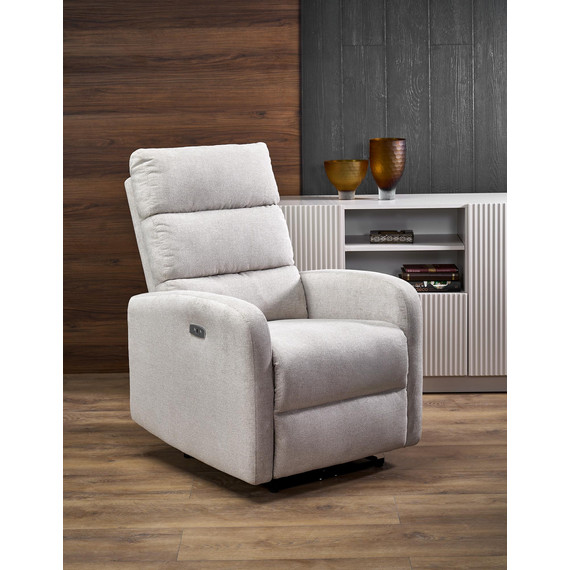 CARINIO elektromos relax fotel masszázs funkcióval, szín: világos bézs