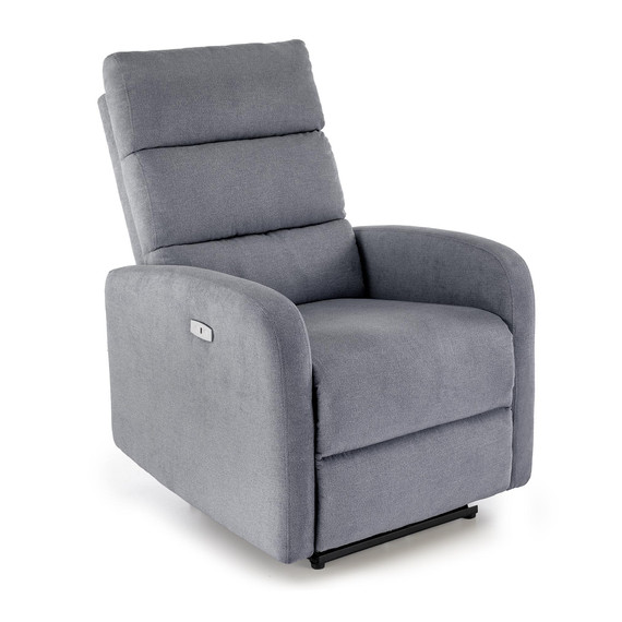 CARINIO elektromos relax fotel masszázs funkcióval, szín: szürke