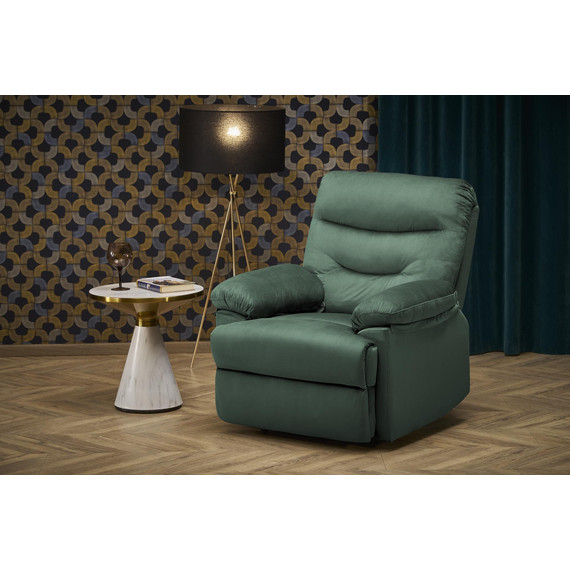 DRAGER relax fotel, szín: sötétzöld