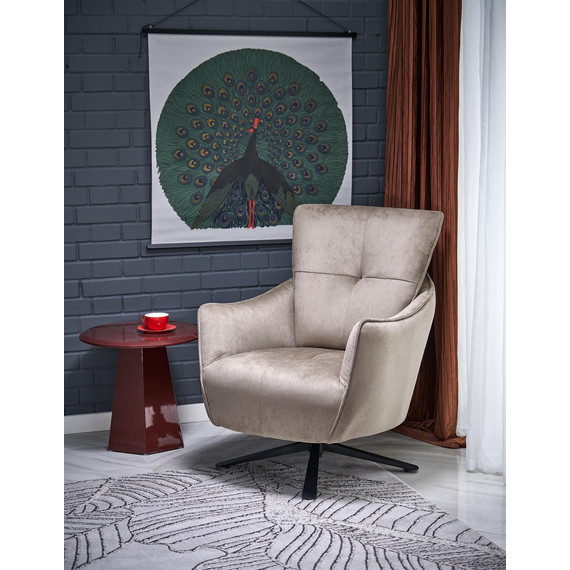 SCAMPI forgó pihenőfotel, szín: cappuccino