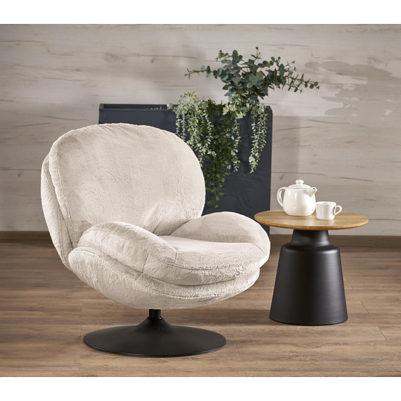 SHELL forgó pihenőfotel, szín: krém