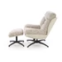 Kép 3/4 - KRONOS fotel puffal, hinta funkcióval, szín: bézs/többszínű