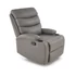 Kép 2/4 - PERUS relax fotel pohártartóval, szín: szürke